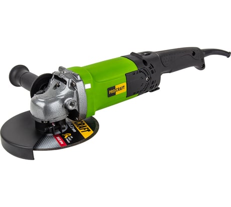 Углошлифовальная машина болгарка PROCRAFT УШМ сетевая PW 2200 ES 180 мм. PW2200ES