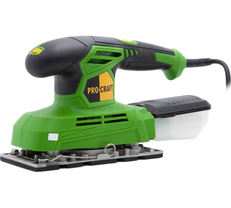 Шлифовальная машина, PROCRAFT виброшлифмашина, плоскошлифовальная сетеваяindustrial, платформа 187x90 мм, 12000об/мин, 220Вт PV220