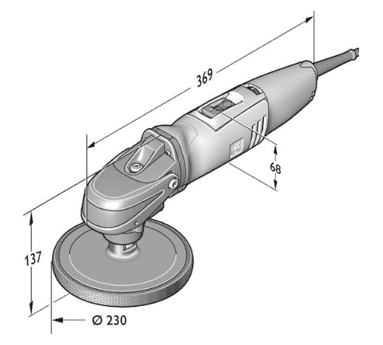 Полировальный инструмент Fein WPO 14-25 E 72214951010