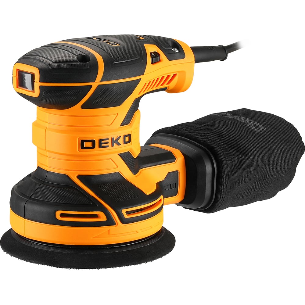 Эксцентриковая сетевая шлифмашина DEKO DKG400-125 с набором кругов 36 ...