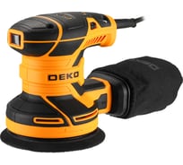 Эксцентриковая сетевая шлифмашина DEKO DKG400-125 с набором кругов 36 шт 085-1100