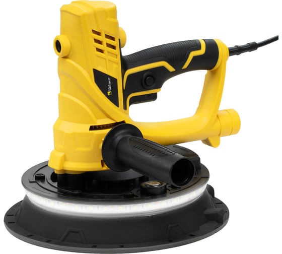 Машина шлифовальная для стен и потолков Kolner 225мм, KWS 900-225L, 900Вт, 1500-2600об/мин, липучка, подсветка, 12 шлифовальных кругов, мешок 20л, оснастка) 8030700546 1