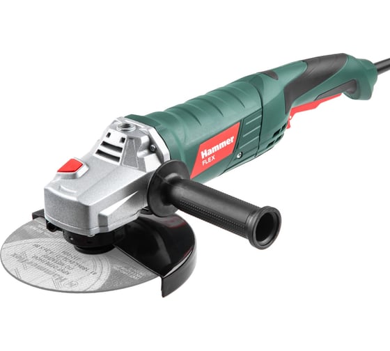 Угловая шлифмашина Hammer Flex 1650 Вт, 8000 об/мин, 180 мм USM1650D