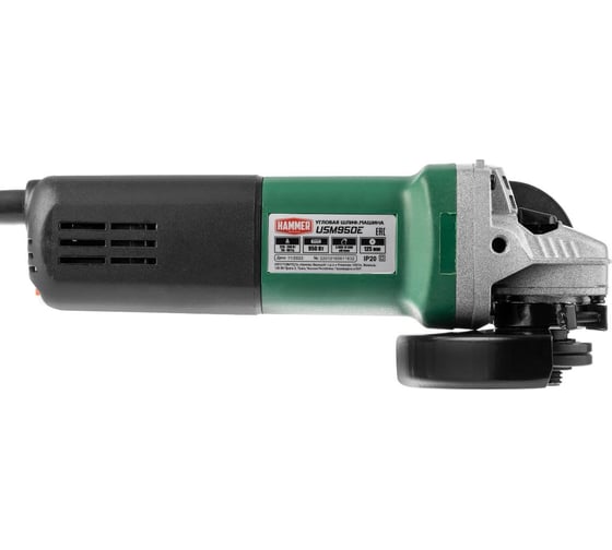 Углошлифовальная машина HAMMER USM950E 950Вт 3000-12000об/мин 125мм 839358