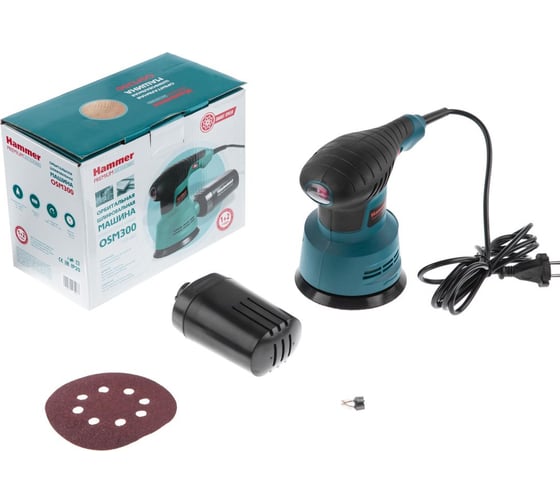 Орбитальная шлифовальная машинка HAMMER OSM300 Premium 486843