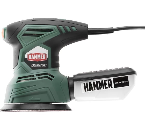 Орбитальная шлифовальная машина Hammer Flex 260 Вт, диаметр 125 мм, 6000-12000 об/мин OSM260