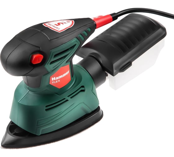 Дельташлифовальная машинка Hammer Flex 135 Вт, 14000 об/мин, 140/140/80 мм DSM135