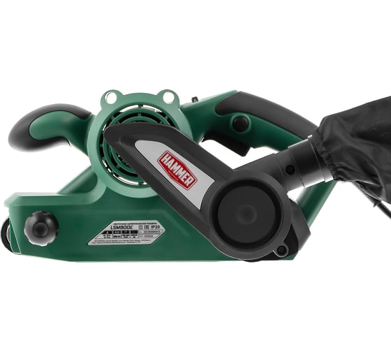 Шлифовальная машинка ленточная HAMMER LSM900E 950Вт 200-380м/мин лента 533x75мм + струбцины 840984