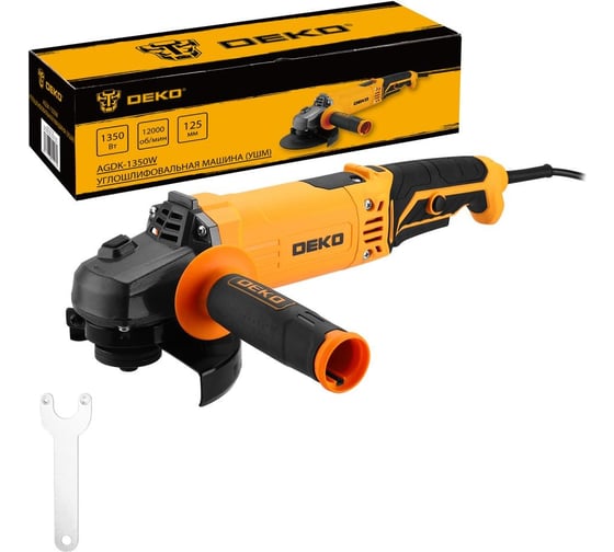 Углошлифовальная машина DEKO (УШМ) AGDK-1350W, 125 мм, 1350 Вт 084-1080
