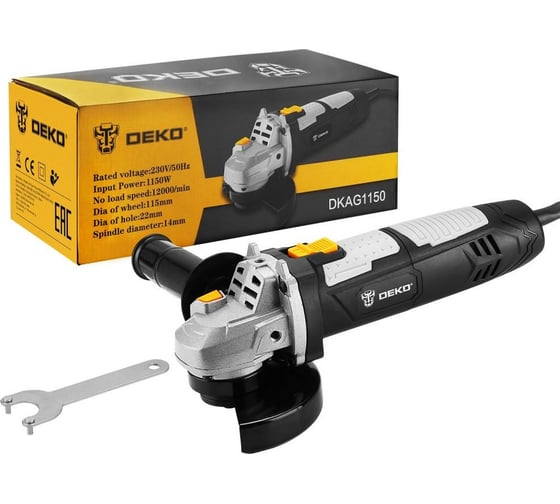 Угловая сетевая шлифмашина DEKO DKAG1150063-2205 063-2205