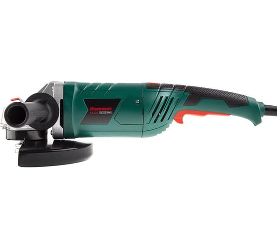 Угловая шлифовальная машина Hammer Flex 2400 Вт, 6500 об/мин, 230 мм, плавный пуск USM2400D