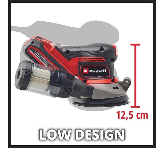 Шлифмашина эксцентриковая Einhell PXC TP-RS 18/32 Li BL, 18В, 125мм, 3.2мм, без АКК и ЗУ 4462020