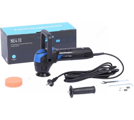 Полировальная машинка орбитальная NORDBERG диск 75 мм, 2000-5500 об/мин, ход эксц. 12 мм NE410