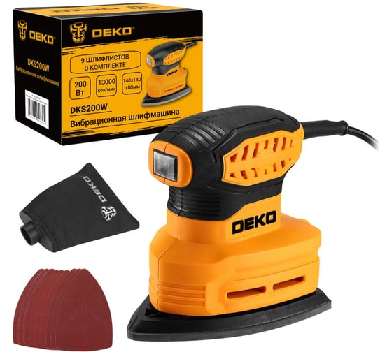 Вибрационная шлифмашина DEKO DKS200W 083-1200