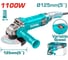 Угловая шлифовальная машина TOTAL 125мм 1100Вт TG110125565 2
