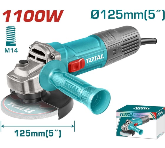Угловая шлифовальная машина TOTAL TG11012536
