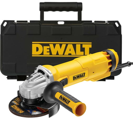Угловая шлифмашина Dewalt DWE4207K, 1010 Вт, 125 мм, 11000 об/мин, в кейсе DWE4207K-QS