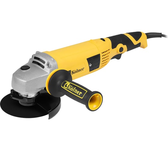 Машина углошлифовальная Kolner (УШМ) 125мм, 1100Вт,  KAG 125-1100V, 0-10000об/мин с рег-ой, 22,2мм, М14, защ.мотора, бесключ.кожух (бок.рукоятка, ключ) 8030700616 1