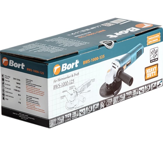Шлифовальная угловая машина BORT BWS-1000-125 91275356