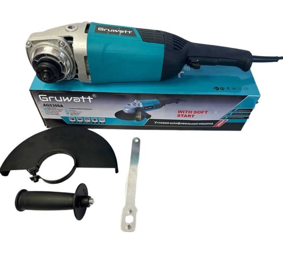 Угловая шлифовальная машина Gruwatt  УШМ сеетевая 3100вт AG5306A 1