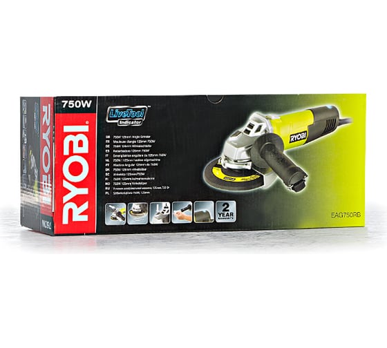 Углошлифовальная машина Ryobi EAG750RB 5133002274