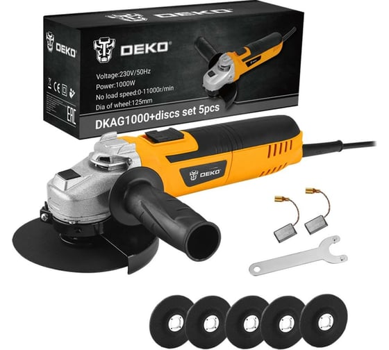 Углошлифовальная машина DEKO DKAG1000 063-4290