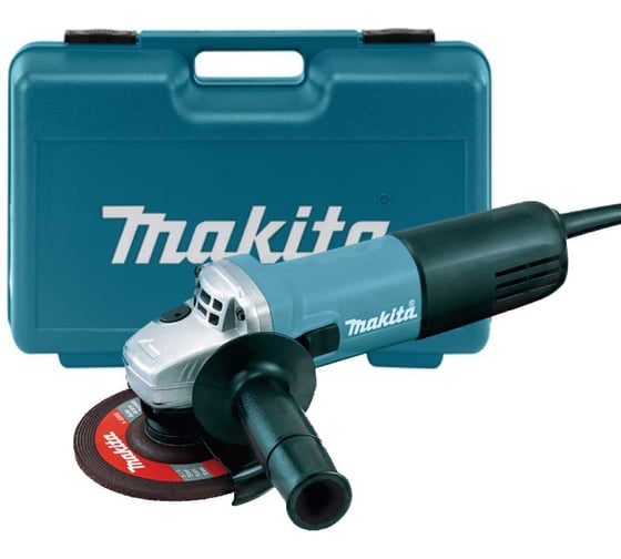 Угловая шлифмашина Makita ф115мм, 840Вт, 11000об\м, плавный пуск, антирестарт 1.8кг 9557HNR 1