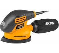 Шлифмашина TOLSEN delta 200 Вт, подошва 140x90 мм, мешок д/пыли, 220 В 79562