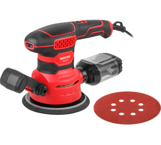 Эксцентриковая шлифмашина WORTEX RS 1250-1 E в кор. 450 Вт, 150 мм, 6000-12000 об/мин ЦИ-6172116093