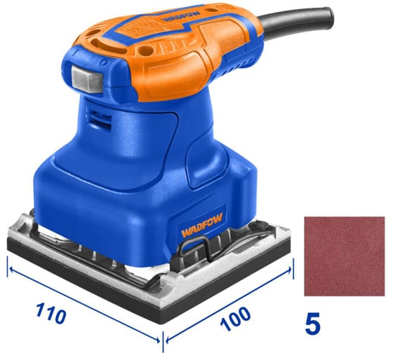 Вибрационная шлифмашина WADFOW 240 Вт 10 WFA1503