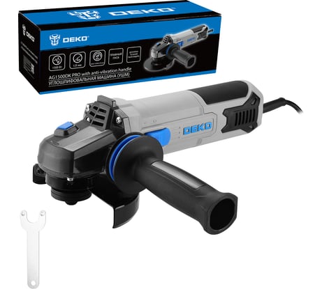 Углошлифовальная машина (УШМ) AG1500DK PRO, 125мм, 1500 Вт DEKO 083-1026