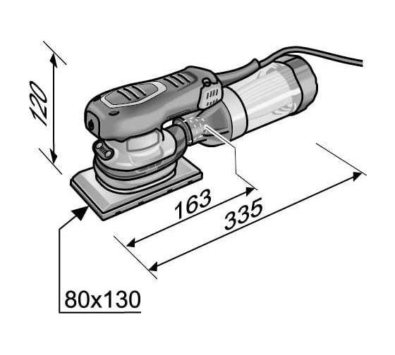 Компактная виброшлифовальная машина FLEX OSE 2-80 EC Set 468924