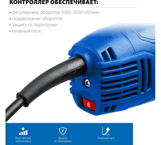 Углошлифовальная машина ЗУБР Профессионал УШМ-П125-1500 ЭПСТ