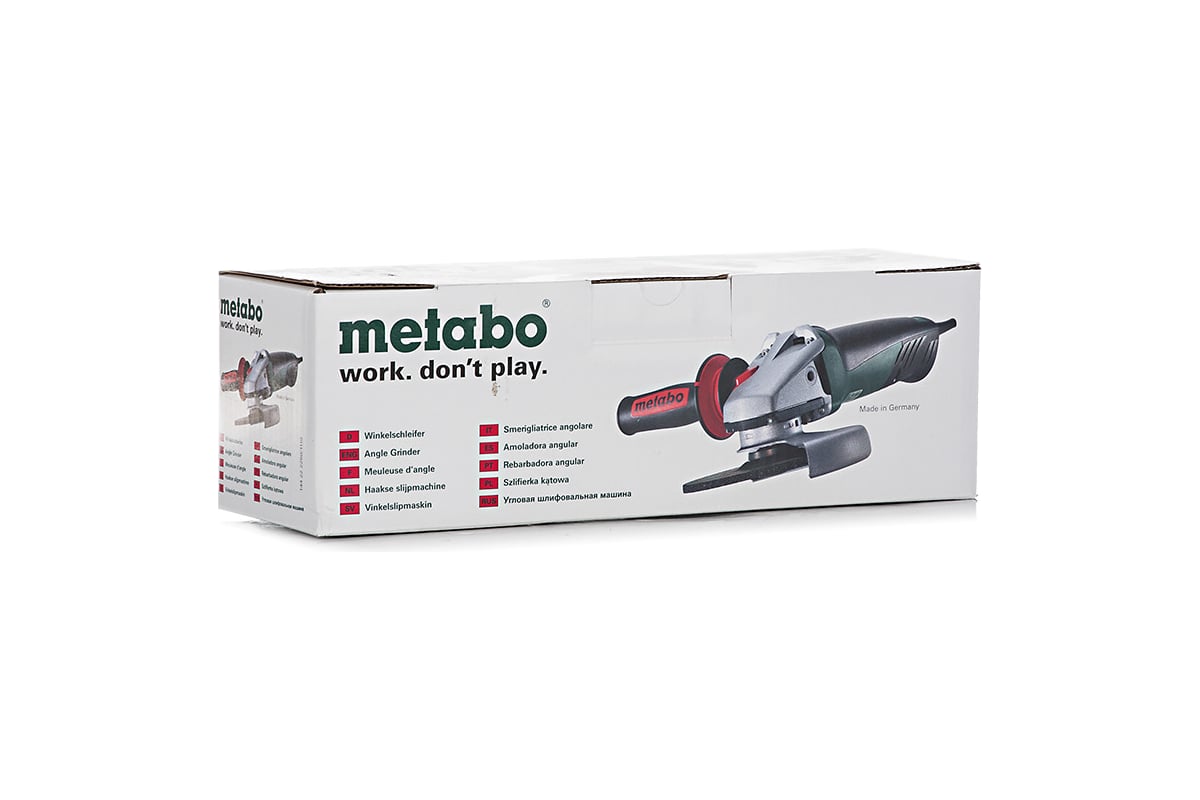 Угловая шлифмашина Metabo WE 9-125 Quick 600269000 - выгодная цена, отзывы,  характеристики, 1 видео, фото - купить в Москве и РФ