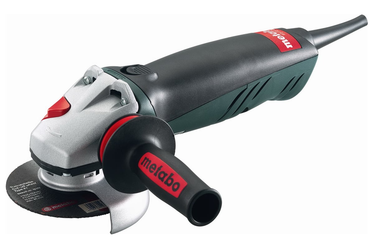 Угловая шлифмашина Metabo WE 9-125 Quick 600269500 - выгодная цена, отзывы,  характеристики, 1 видео, фото - купить в Москве и РФ