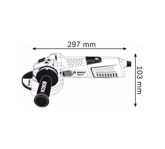 Угловая шлифмашина Bosch GWS 12-125 CI 0.601.793.002
