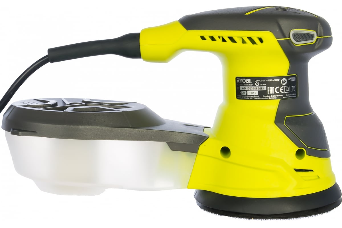 Эксцентриковая шлифмашина Ryobi ROS300 5133001144 - выгодная цена, отзывы,  характеристики, 1 видео, фото - купить в Москве и РФ