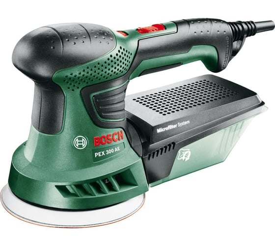 Эксцентриковая шлифмашина Bosch PEX 300 AE + 25 шлифлистов 0.603.3A3.001 1