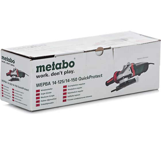 Угловая шлифмашина Metabo WEPBA 14-150 QuickProtect 600322000