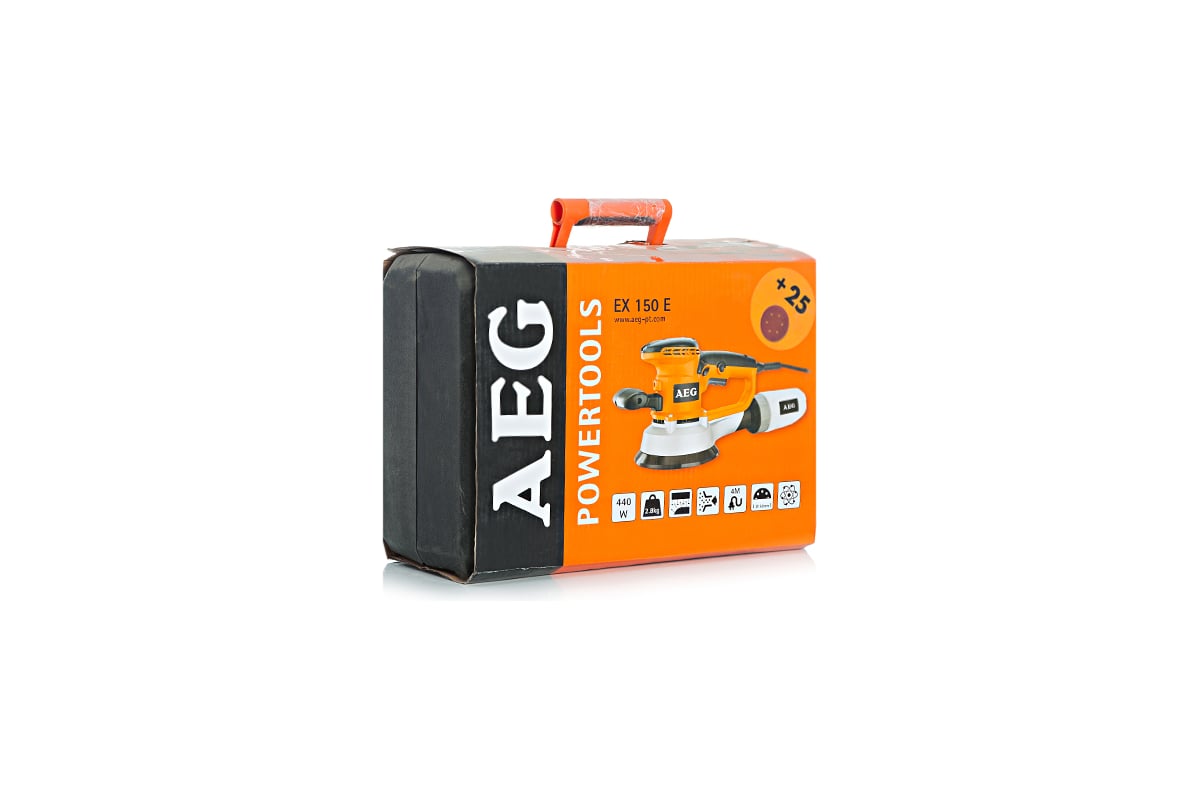 Эксцентриковая шлифмашина AEG EX 150 ED 433867 - выгодная цена, отзывы,  характеристики, фото - купить в Москве и РФ