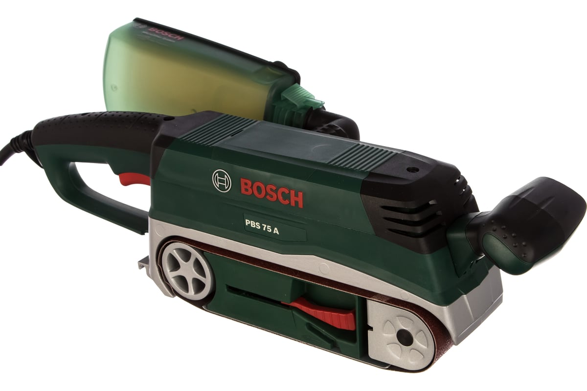 Ленточная шлифмашина Bosch PBS 75 A 0.603.2A1.020 - выгодная цена, отзывы,  характеристики, 1 видео, фото - купить в Москве и РФ