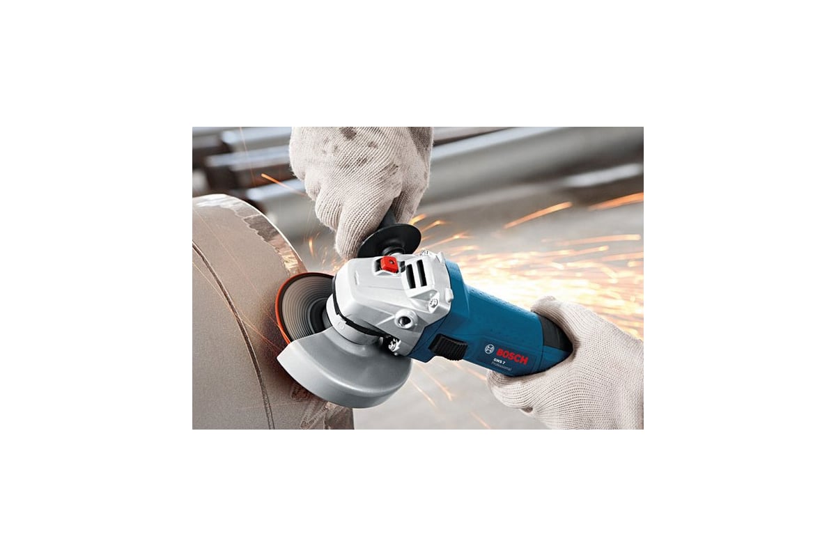 Угловая шлифмашина Bosch GWS 7-125 0.601.388.102 - выгодная цена, отзывы,  характеристики, фото - купить в Москве и РФ