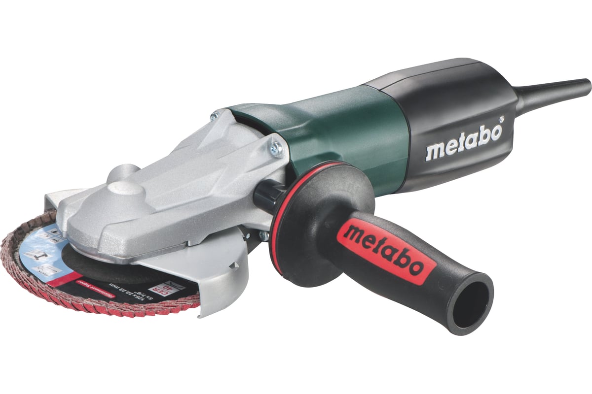 Угловая шлифмашина Metabo WEF 9-125 + 100 закруглённых ламельных кругов  Р60CER 690779000 - выгодная цена, отзывы, характеристики, фото - купить в  Москве и РФ