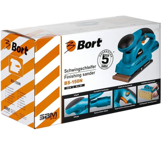Вибрационная шлифовальная машина BORT BS-150N 93727697