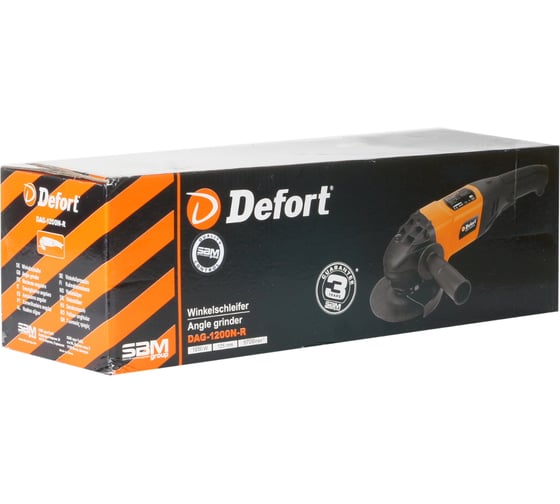 Угловая шлифовальная машина DEFORT DAG-1200N-R 93726379