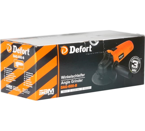 Болгарка (УШМ) DEFORT DAG-600-B 93724245