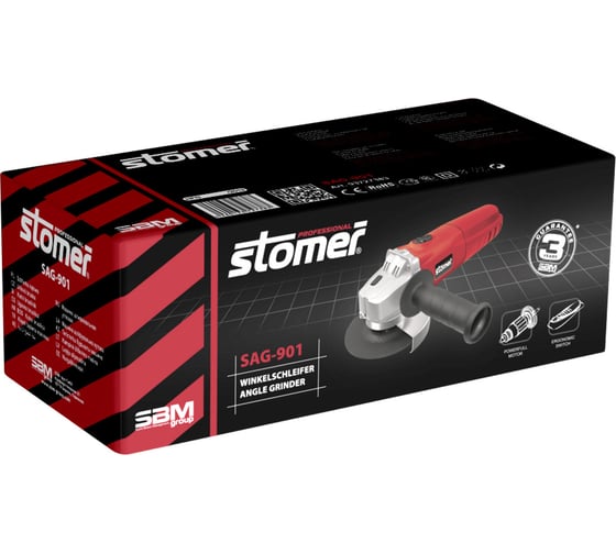 Угловая шлифмашина STOMER SAG-901 93727383
