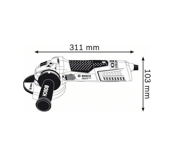 Углошлифмашина Bosch GWS 15-125 CIEX 0.601.796.102