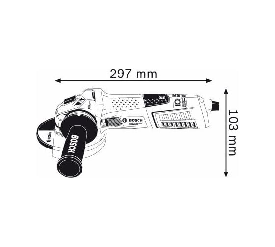 Углошлифмашина Bosch GWS 12-125 CIX 0.601.793.102