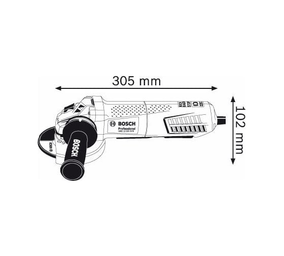 Углошлифмашина Bosch GWS 12-125 CIPX 0.601.793.302